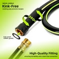thumbnail image 2 of Leader Short Garden Hose 3/4 in. x 4 ft. -Heavy Duty Durable Lightweight PVC Rubber Water Pipe for Agriculture, Lawn Care & Commercial Use -No Kink, Flexible, Leakproof, Male to Female ings, 2 of 4