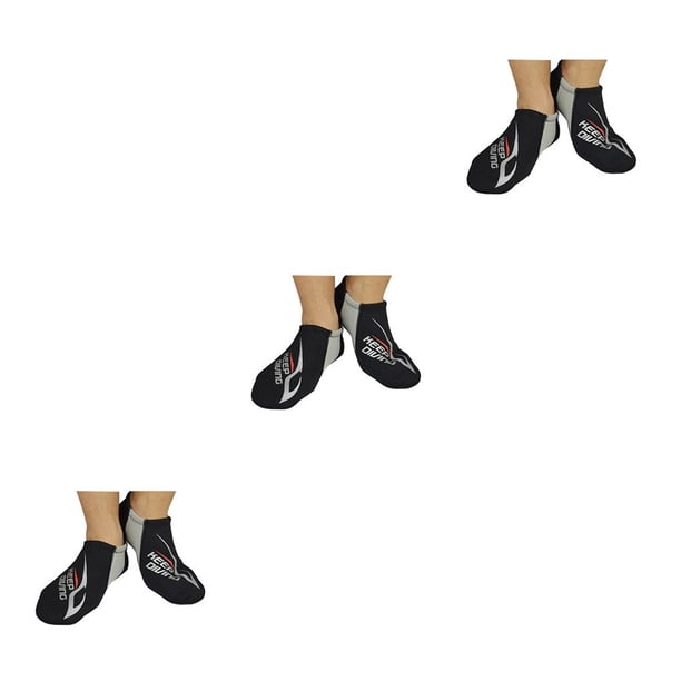 sweethay Calcetines de buceo de nailon Keep Diving DS-112, zapatos de vadeo para nadar con protector subacuático de varios tamaños, cálidos para gris gris plateado SG 3piezas sweethay CBP192635
