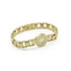 thumbnail image 2 of Pulsera de oro laminado eslabones tipo reloj y números romanos, 2 of 9