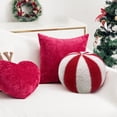 thumbnail image 6 of Christmas Candy Throw Pillows 30cm Red White Plush Xmas Decorations Cute Fluffy Candy Shaped Pillows for Sofa Couch Bed Living Room Winter Home Decor Seasonal Celebration, 6 of 9
