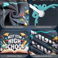 thumbnail image 3 of Chalkboard Style Next Stop High School Banner Hand-drawn Design High School Graduation Display Graduation Cap  Globe Decoration School Transition Backdrop for High School Graduation Party 8th Grade, 3 of 8