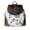 Floral, variant on Challenger Women Canvas Handwoven Brown Leather Handbag Tote Backpack 17RT2120-215