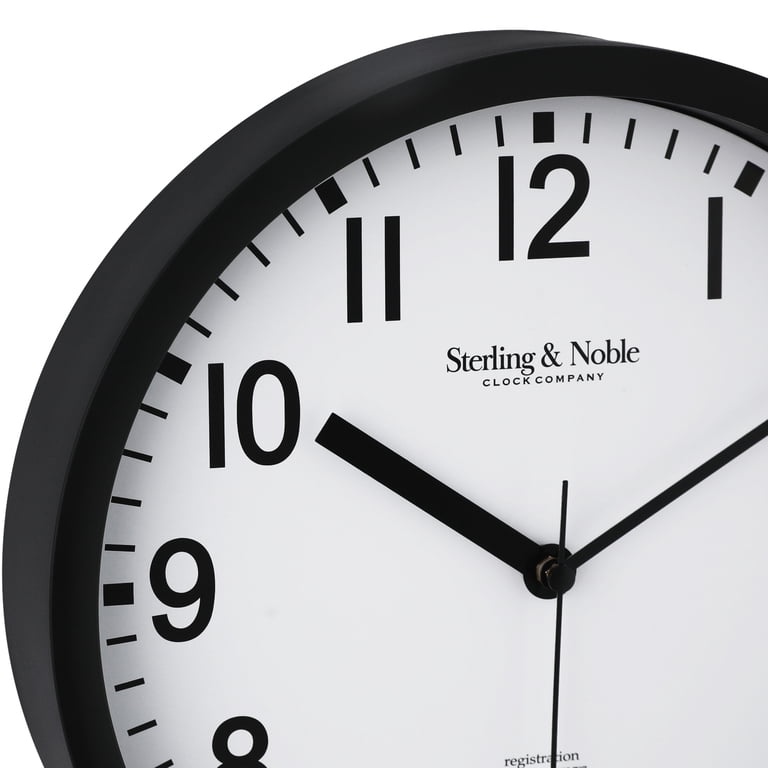 Mainstays 20 Black Indoor Round Modern Farmhouse Analog Wall Clock Mainstays 20 Black Indoor Round Modern Farmhouse Analog Wall Clock