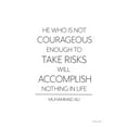 thumbnail image 2 of Ball, Susan 19x24 White Modern Wood Framed Museum Art Print Titled - He Who is Not Courageous, 2 of 4