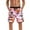 Pink-1, variant on Stamzod Mens Swim Trunks with Wash Liner Plus Size Quick Dry Mens Shorts Casual Bathing Suit Fashion Tropical Print Drawstring Waist Mens Beach Shorts