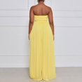 thumbnail image 5 of Womens Summer Jumpsuits Overalls Tube Sleeveless Chiffon Outfits Wide Leg Casual Dressy Pleated Rompers Pocket Ladies Comfy Plus Size 2026 Trendy Outfits Flowy Straight Leg Clothes, 5 of 5