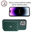 thumbnail image 6 of Dteck for iPhone 15 Pro Max Wallet Case with Shoulder Strap, Premium PU Leather Kickstand Card Slots, Magnetic Clasp and Durable Shockproof Cover for iPhone 15 Pro Max,Green, 6 of 7