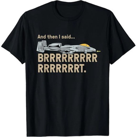 Velto A10 Thunderbolt Warthog T-Shirt – Attack Jet Military Aviation Tee All Size S-5XL