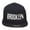 Black, variant on Brooklyn Embroidered Flat Bill Snapback Cap - Royal OSFM