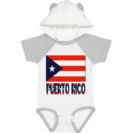

Inktastic Puerto Rico Flag & Name Gift Baby Boy or Baby Girl Bodysuit