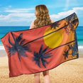 thumbnail image 4 of XYZCANDO Car Seat Towel Cover with Tropical Sunset Design, Car Seat Protector for Beach Trips and Outdoor Fitness Activities, 4 of 8
