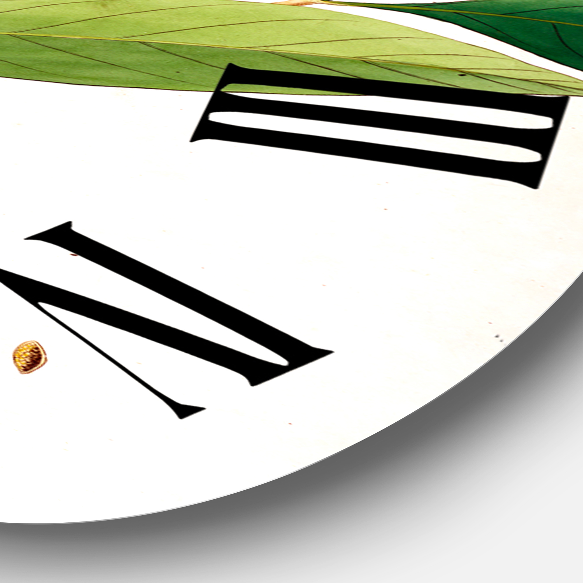 Designart 1 in Quartz Farmhouse Wall Clock