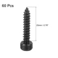 thumbnail image 3 of Uxcell Hex Socket Head Self-Tapping Screw, 304 Stainless Steel Black M4x20mm 60, 3 of 6