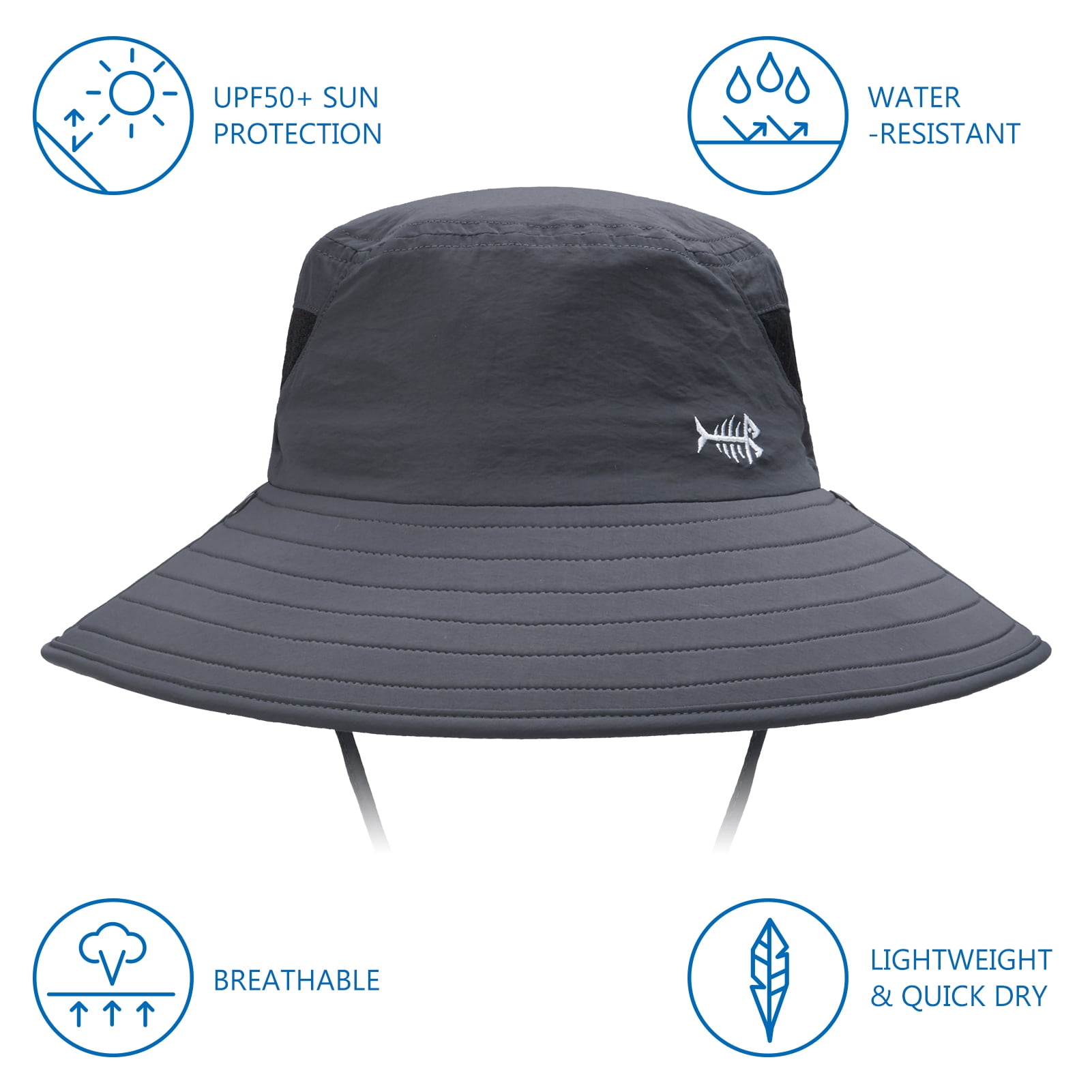 Men’s UPF 50+ Sun Hat with Face Cover & Neck Flap FH09