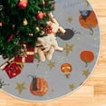 thumbnail image 5 of FMSHPON Cool Halloween Pattern Xmas Christmas Tree Skirt Stand Mat for Holiday Party Decoration Indoor Outdoor 48 inches, 5 of 6