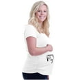 thumbnail image 6 of Cute Boho Tribal Feather Baby Bump Women's Maternity T Shirt Tee Brisco Brands S, 6 of 7