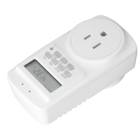 15A Programmable Outlet Timer Socket Automatic Power Off for Home Lamp Light Fan Kitchen Appliance US 90‑250V