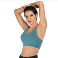 thumbnail image 2 of Sujetador deportivo para mujer, entrecruzado en la espalda, acolchado, con tiras, sujetador deportivo, soporte medio, sujetador de yoga con copas extraíbles Sailing  Electrónica, 2 of 4