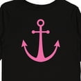 thumbnail image 4 of Inktastic Anchor Nautical Pink Girls Long Sleeve Toddler T-Shirt, 4 of 5