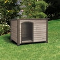thumbnail image 2 of Precision Extreme Outback Log Cabin Dog House - Grey - Medium, 2 of 5