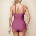 thumbnail image 6 of CHGBMOK Womens One Piece Swimsuit Tummy Control Bathing Suit Solid V Neck Swim Suit Trendy Ruched Criss Cross Swimwear, 6 of 6