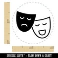 thumbnail image 2 of Acting Comedy Drama Masks Theater Carnival Self-Inking Rubber Stamp Ink Stamper - Black Ink - Mini 1/2 Inch, 2 of 7