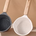thumbnail image 2 of GOOHOCHY Olla para derretir mantequilla, cacerola pequeña, olla de metal para calentar aceite, calentador de leche con mango de madera, 2 of 8
