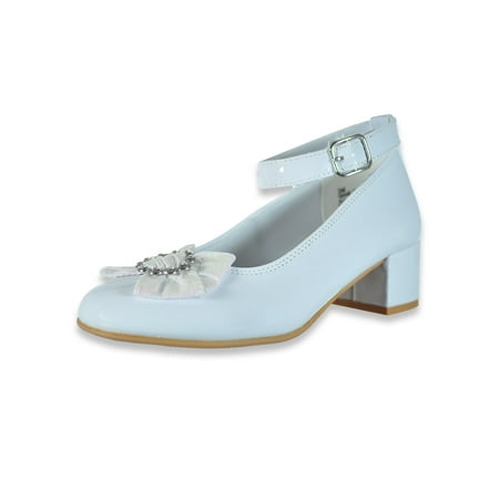 

Rachel Shoes Girls Isadora Jewel Strap Shoes - white 12 toddler