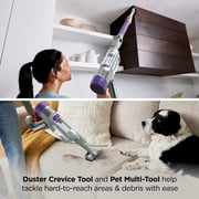 Shark PowerDetect Cordless Stick Vacuum, Carpet and Hardfloors, DuoClean Detect Technology, Reverse Cleaning, MultiFLEX Wand, 70-Min Run Time, IP1251 Purple
