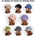 thumbnail image 5 of Women Slouchy Knit Hat, Winter Warm Fleece Lined Beanie Hat, Stretchy Skull Cap with Visor Brim, 5 of 5