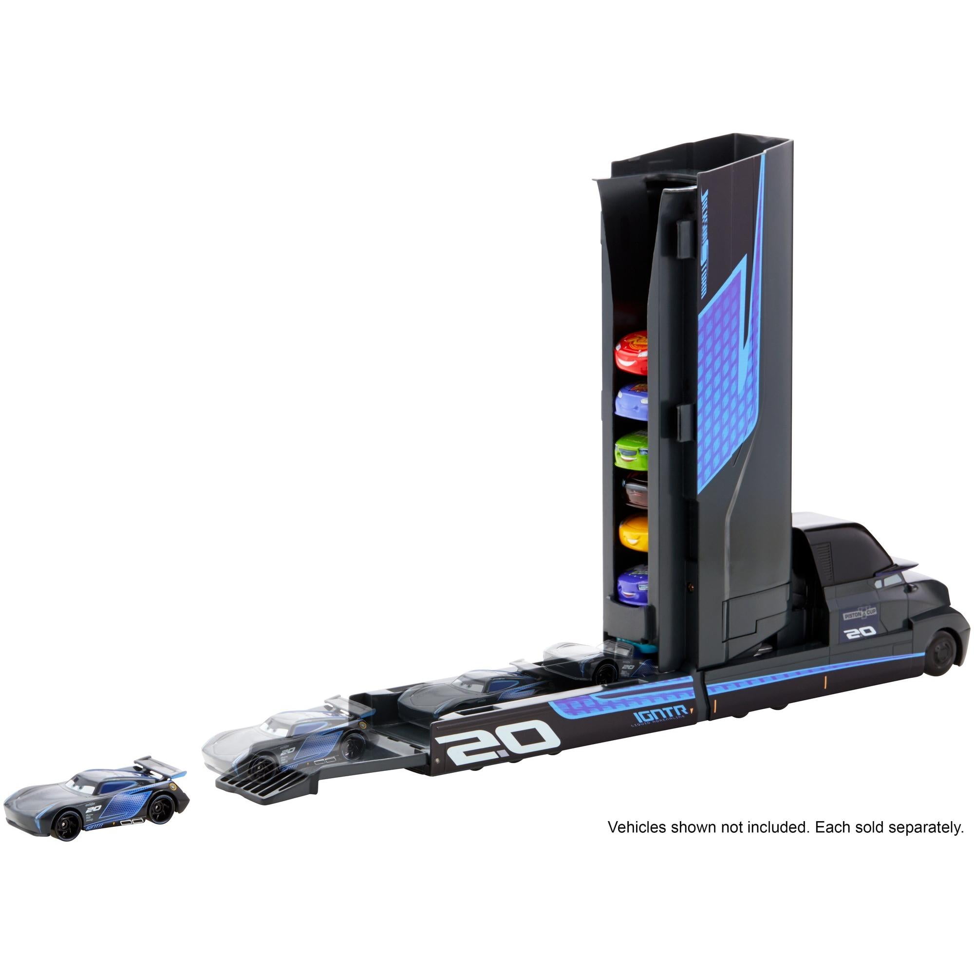 disney pixar cars jackson storm launching hauler
