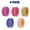 Purple-Strawberry-Peach-Perry Blue-Gold, variant on Creality 4 Pack Hyper PLA RFID Filament for K2 Plus Combo 3D Printer 1.75mm Filaments 600mm/s Print Speed High Precision for DIY Gifts