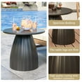 thumbnail image 5 of Fsbecl Round Metal Indoor Patio End Table, Black, 5 of 9