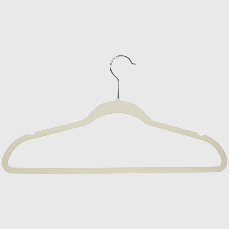 Simplify 25-Pack Slim Velvet Suit Hangers Pink