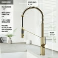 thumbnail image 4 of VIGO Livingston Single Handle Pull-Down Sprayer Kitchen Faucet in Matte Brushed Gold, 4 of 11