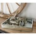 thumbnail image 2 of DecMode 18" x 14" Silver Wooden Mirrored Tray, 1-Piece, 2 of 8