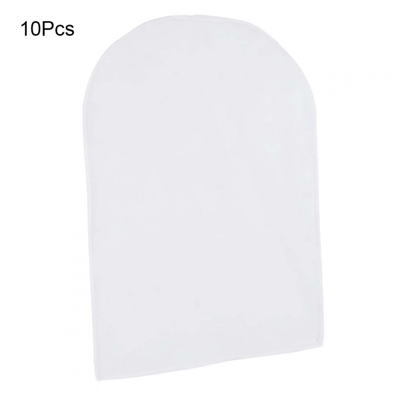 BOKYAN 10Pcs Household Transparent Hanging Clothes Garment Suit Dust Cover Coat Protector Bag (23.6x31.5 inches / 60x80 cm)