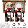 thumbnail image 6 of Red Grey, Kitchen Towels Set of 2, Abstract Retro Middle Century Geometric Art Soft Microfiber Dish Towels, Absorbent Quick-Dry Washable Dishcloths for Kitchen Cleaning, Drying Dishes, 18x28 Inches, 6 of 9