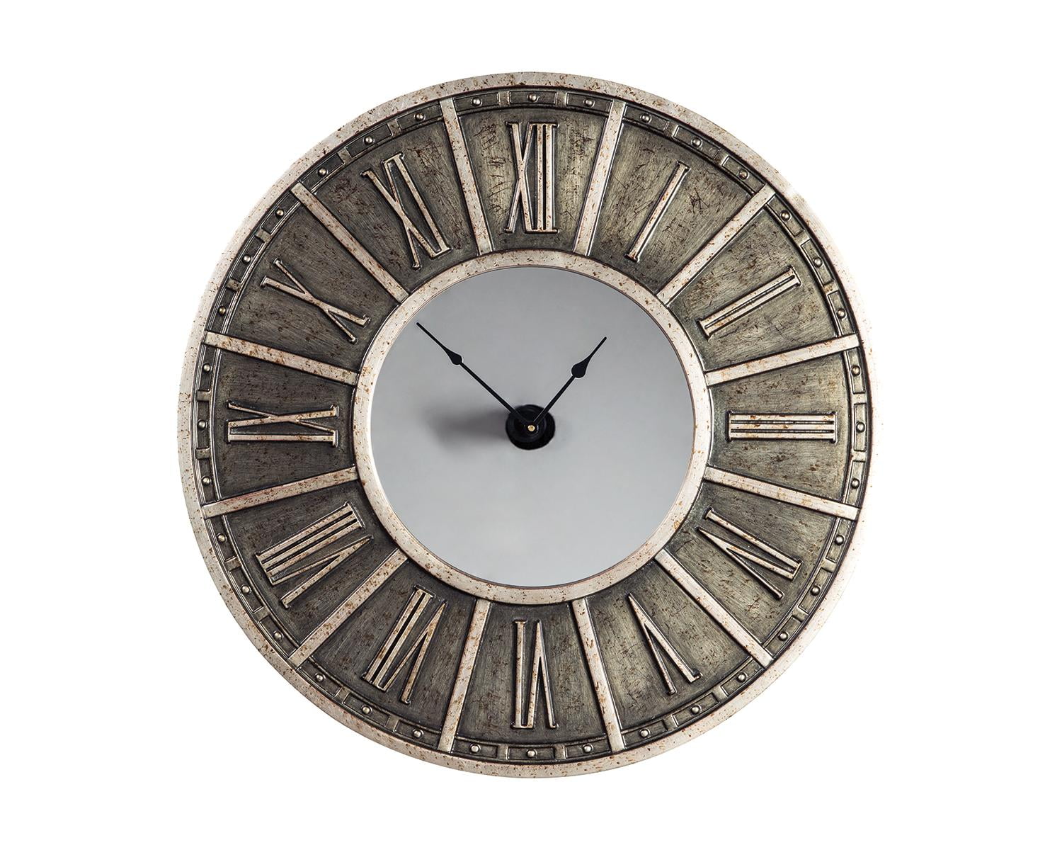 Signature Design by Ashley Peer Champagne/Black Wall Clock Walmart