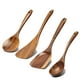 thumbnail image 2 of Juego de utensilios de cocina Renawe: cucharas de madera de acacia, 5 unidades, 2 of 7
