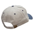 thumbnail image 4 of Hooked Heart Embroidered Pigment Dyed Wash Cap - Beige Navy OSFM, 4 of 5