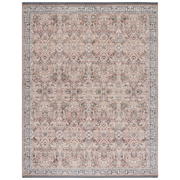 SAFAVIEH Vivaldi Phipp Abstract Area Rug, Navy/Rust, 8' x 10'