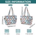 thumbnail image 4 of FORMRS Tote Bag for Women Quilted Large Capacity Travel Work Carry On Shoulder Handbag, Blue Shimmering Pattern, 4 of 7