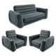 thumbnail image 1 of Juego de muebles inflables Intex, sofá-cama extraíble, gris oscuro, 1 of 9