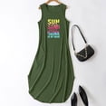 thumbnail image 3 of WILLBEST Vestido De Verano Para Mujer, Informal, Para Playa, Vacaciones, Estampado, Holgado, Con Bolsillos, Cuello Redondo, Sin Mangas, Largo 1522, 3 of 3