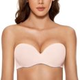 thumbnail image 1 of Women's Multiway Padded Push Up Underwire Bandeau Bra, 1 of 5