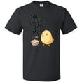 thumbnail image 3 of Inktastic The Chicks Dig Me Easter Baby Chick with Basket and Eggs T-Shirt, 3 of 5