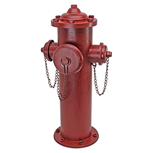 Design Toscano DC122012 Statue de Borne d'Incendie pour Chiot et Conteneur de Rangement pour Animaux, Grand, Couleur Complète