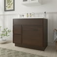 thumbnail image 2 of Vanity Art 36" W Birch Plywood Freestanding Single Base 2 Drawers Storage Cabinet with Soft Close Door, 2 of 9