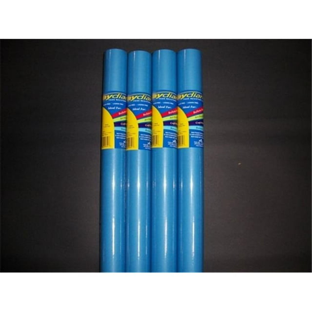 80153 RiteCo Raydiant RiteCo Raydiant Rouleaux d'Art Résistants à la Décoloration Bleu Vif 48 Po X 12 Pi Lot de 4